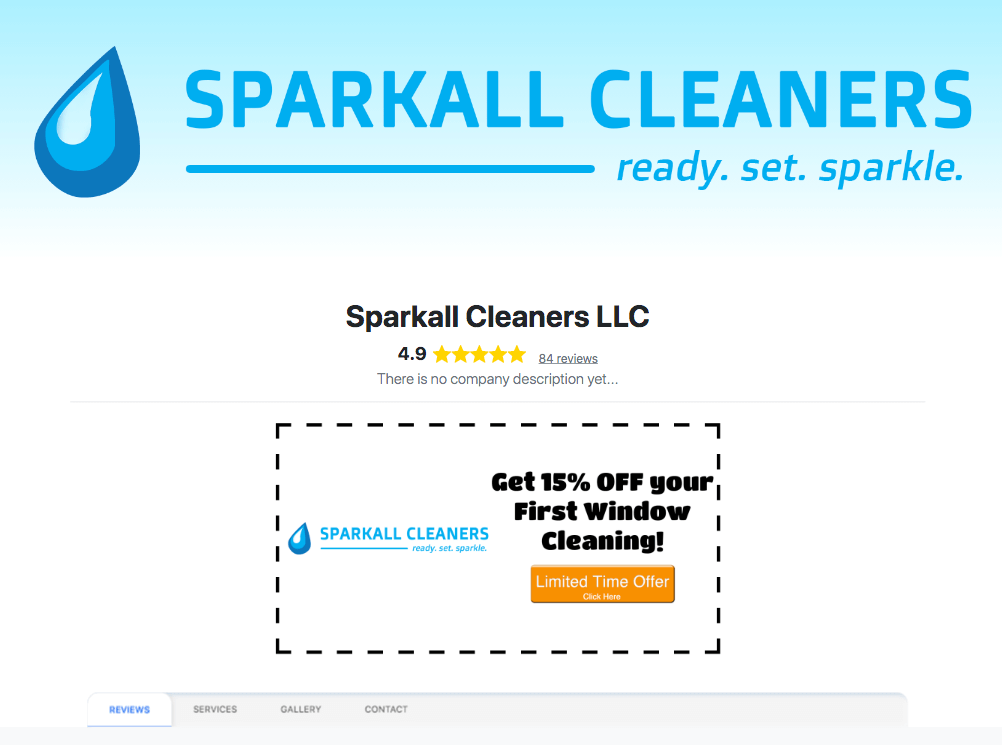 Profile page offer on web